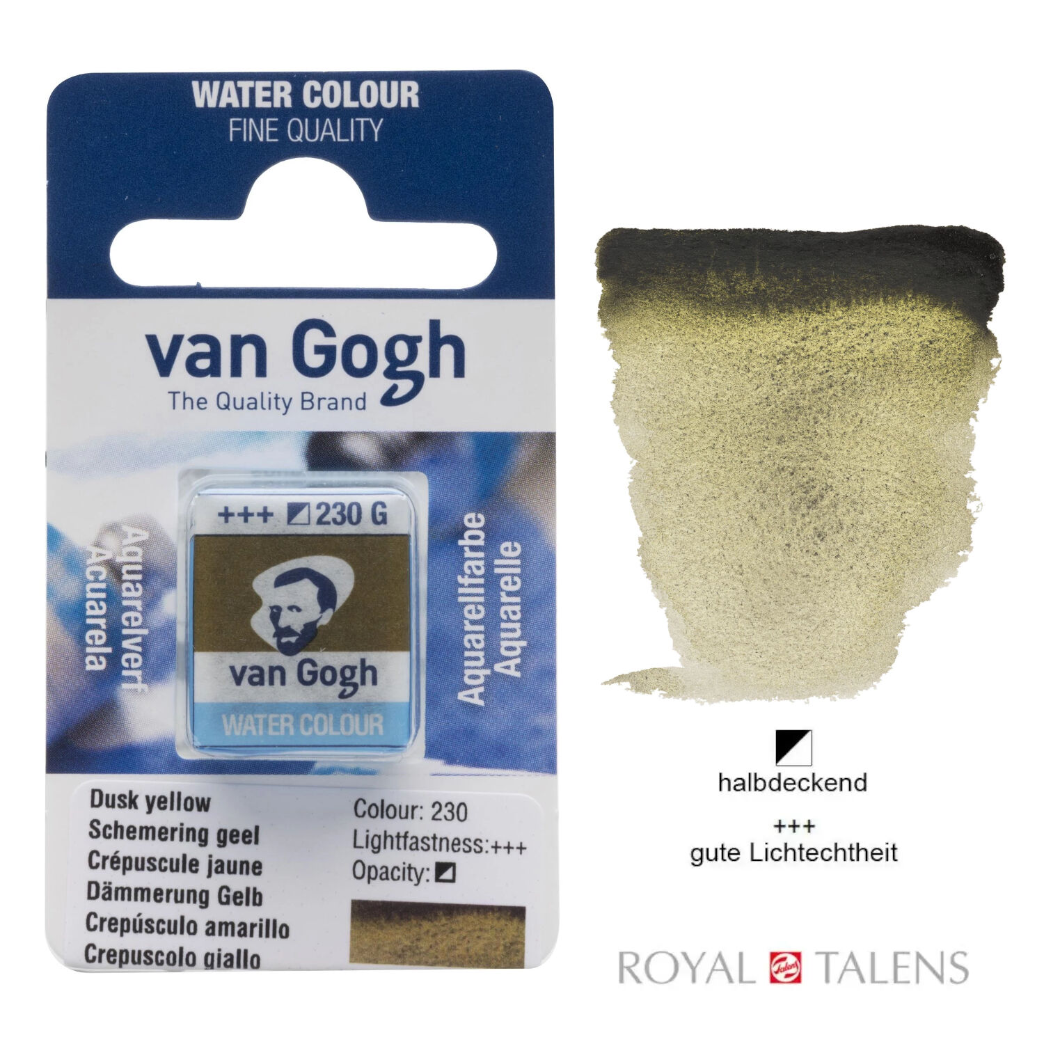 Van Gogh Aquarellfarbe, Dmmerung Gelb, 1/2 Napf