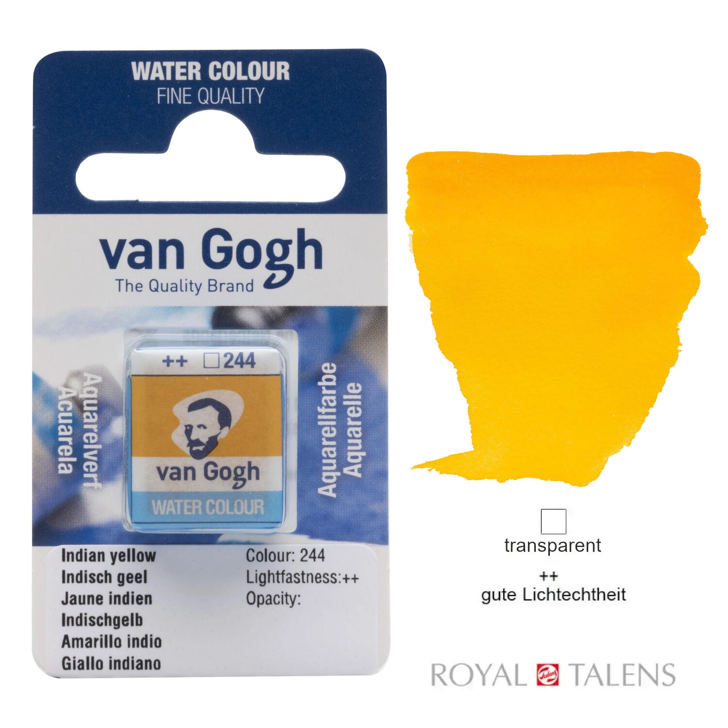 Van Gogh Aquarellfarbe, Indischgelb, 1/2 Napf