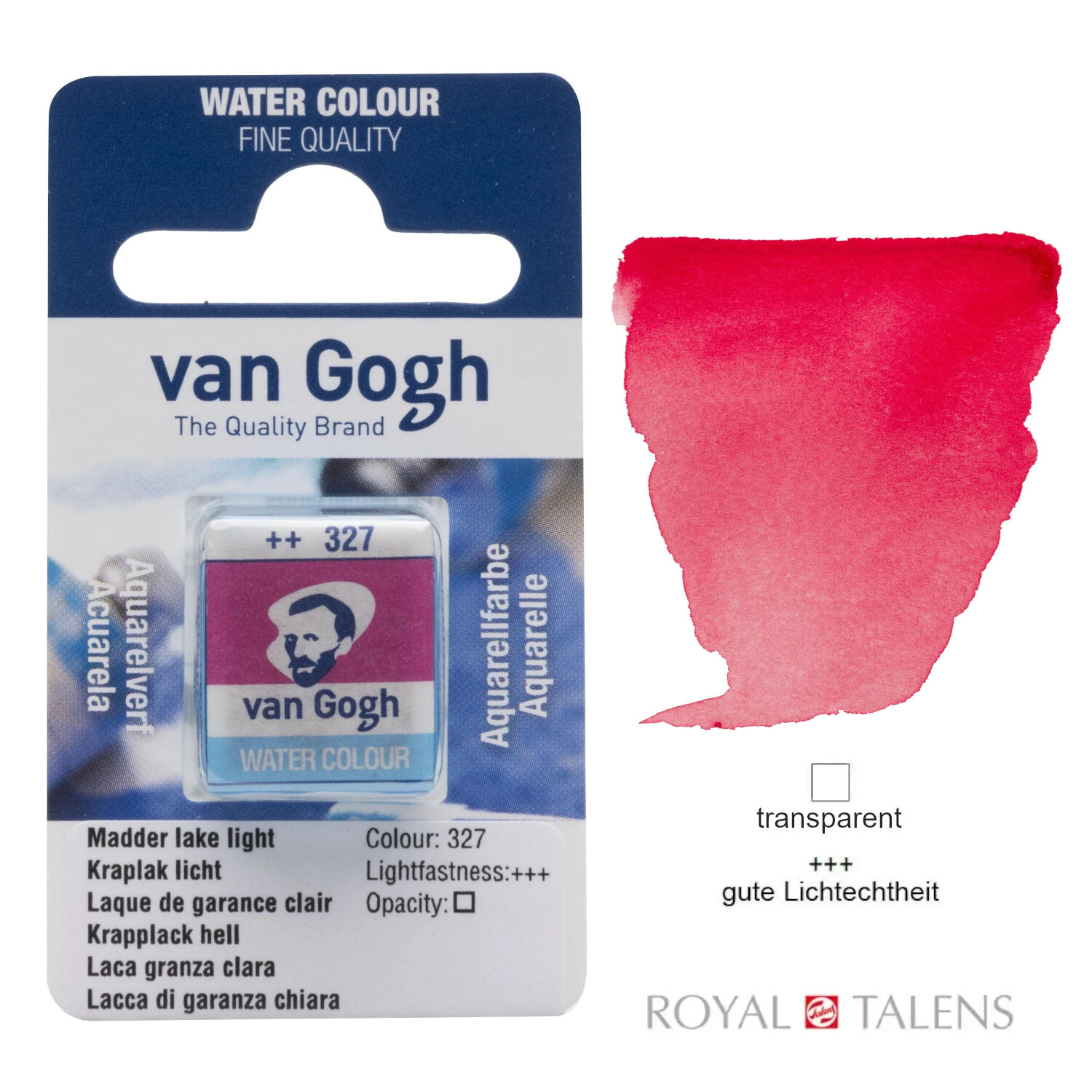 Van Gogh Aquarellfarbe, Krapplack Hell, 1/2 Napf