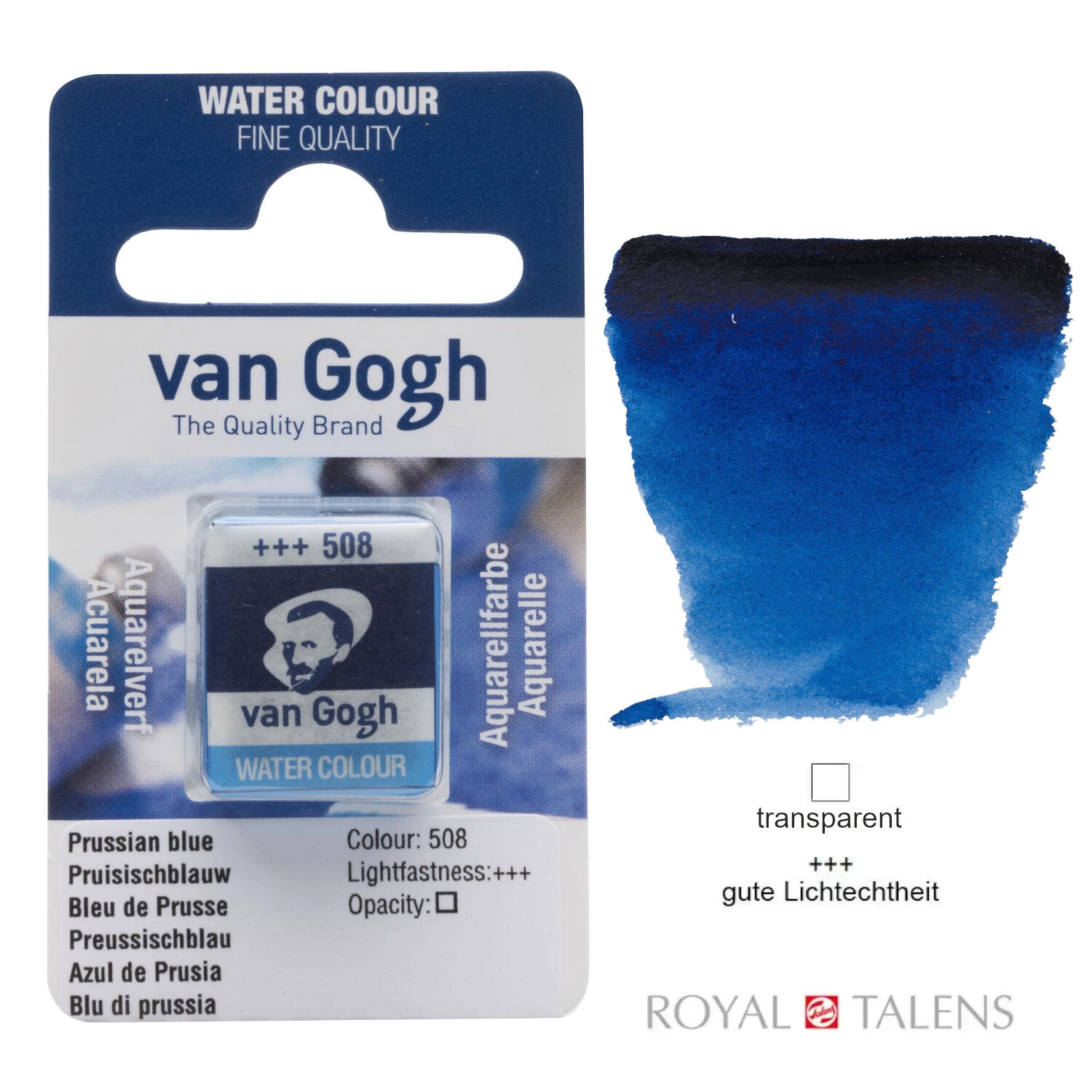 Van Gogh Aquarellfarbe, Preussischblau, 1/2 Napf