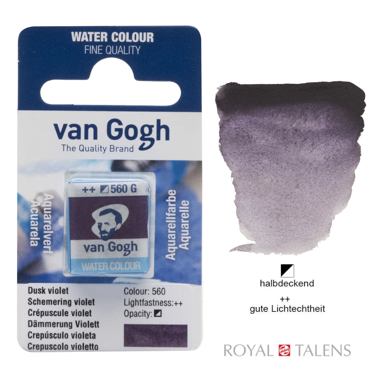 Van Gogh Aquarellfarbe, Dmmerung Violett, 1/2 Napf