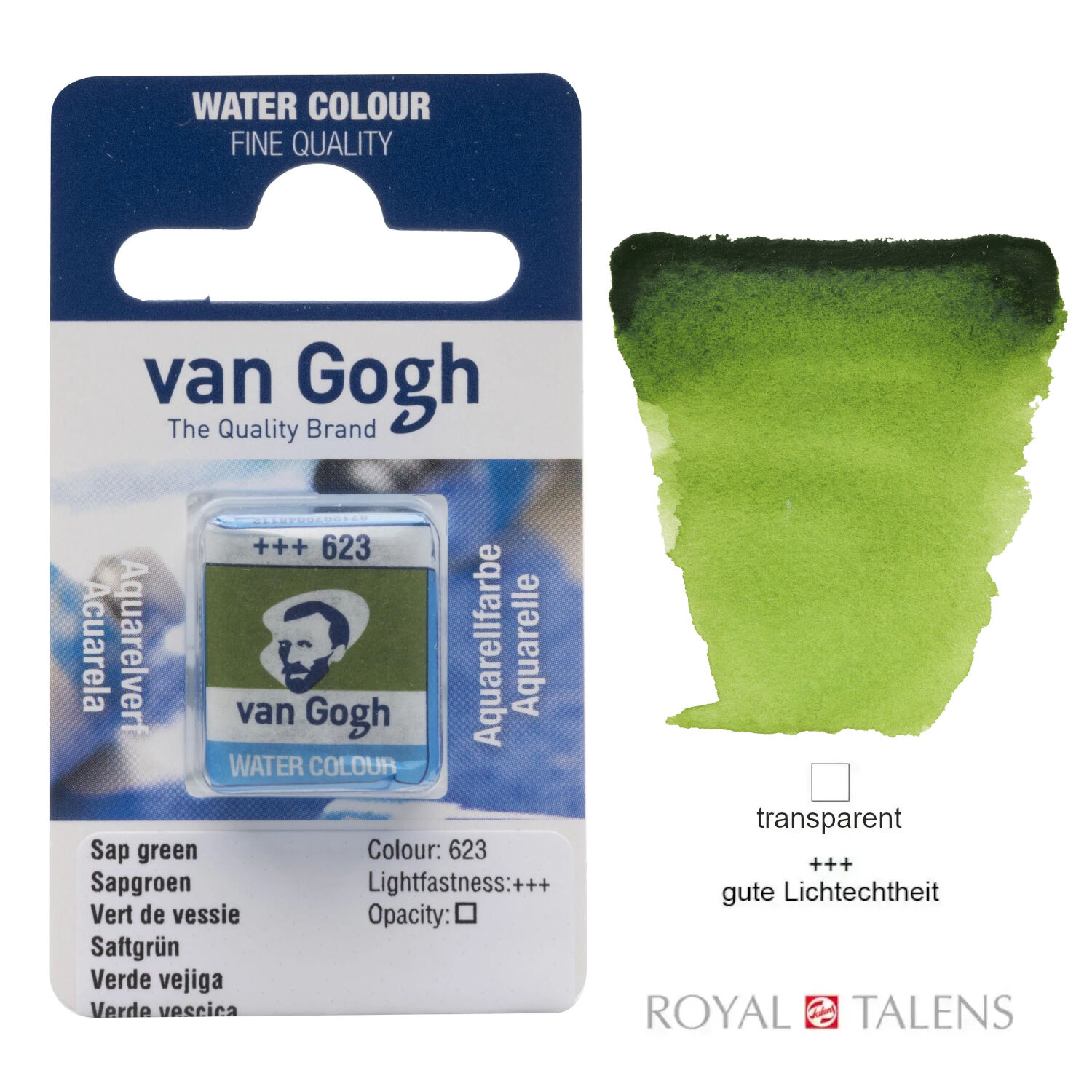 Van Gogh Aquarellfarbe, Saftgrn, 1/2 Napf