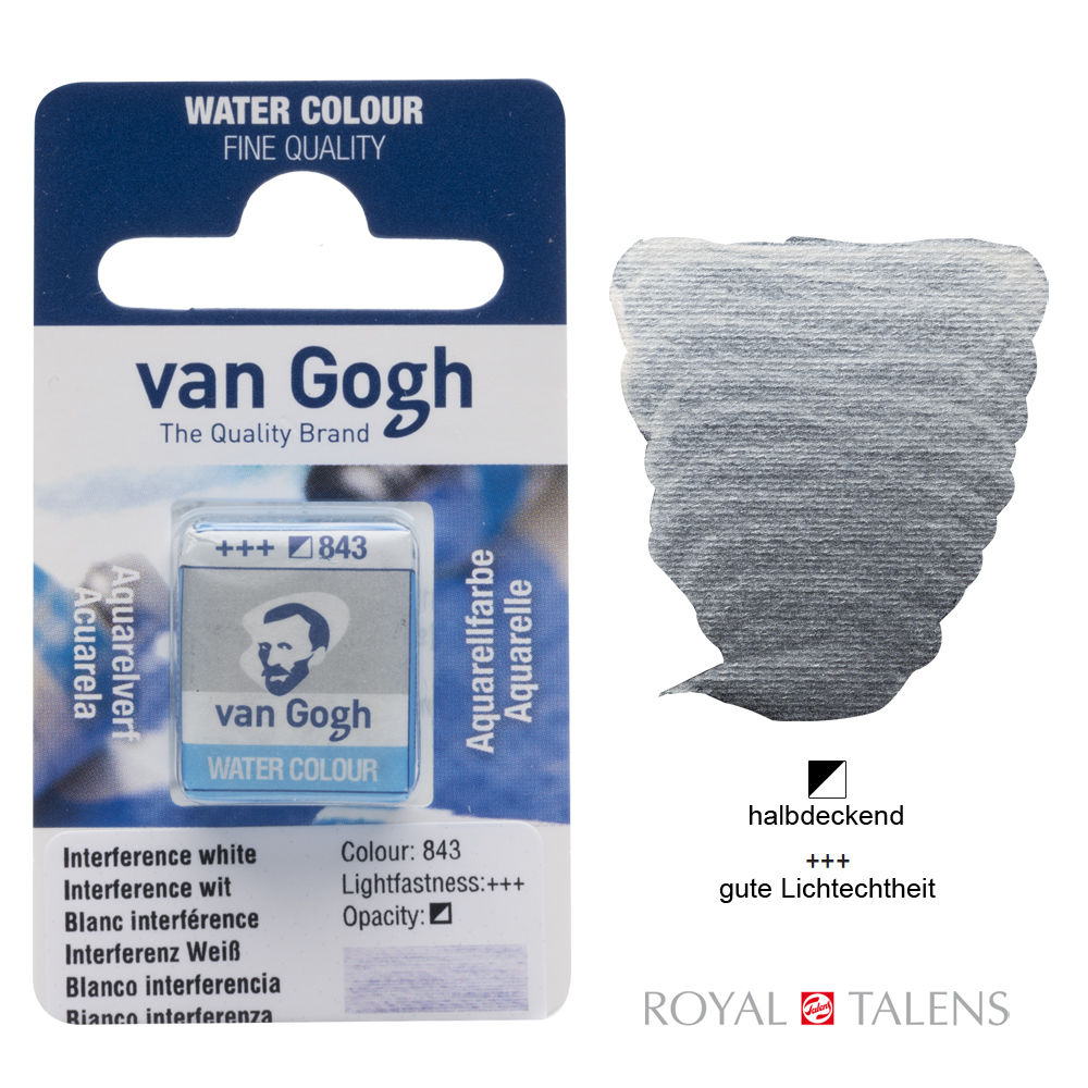 Van Gogh Aquarellfarbe 1/2 Napf Interfer. Wei