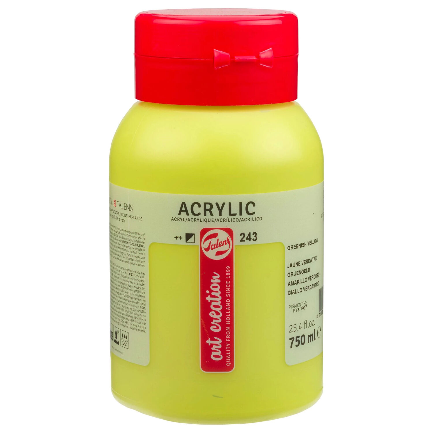 NEU ArtCreation Acrylfarbe, 750 ml, Grngelb