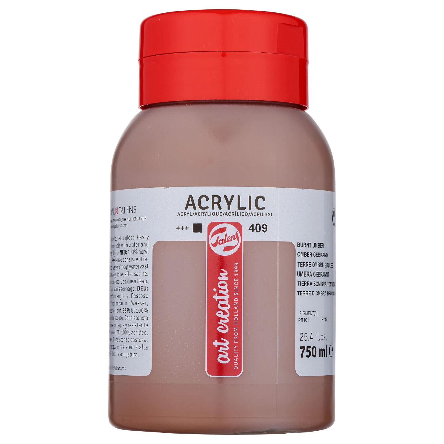 ArtCreation Acrylfarbe, 750 ml, Umbra gebrannt