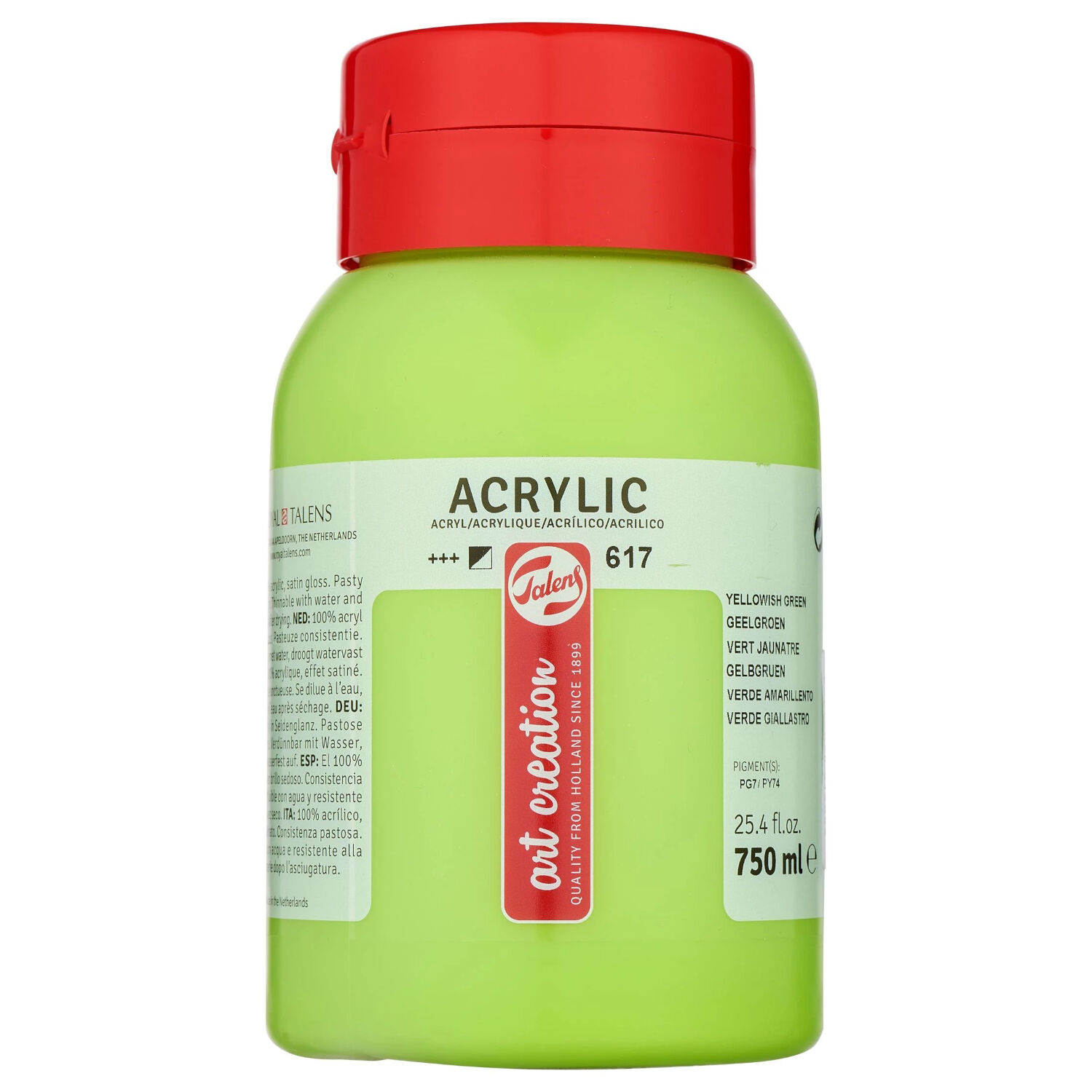 ArtCreation Acrylfarbe, 750 ml, Gelbgrn