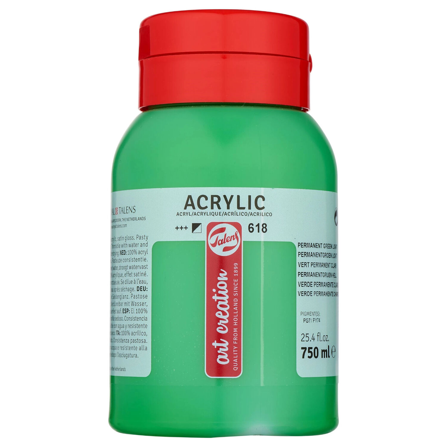 ArtCreation Acrylfarbe, 750 ml, Permanentgrn hell