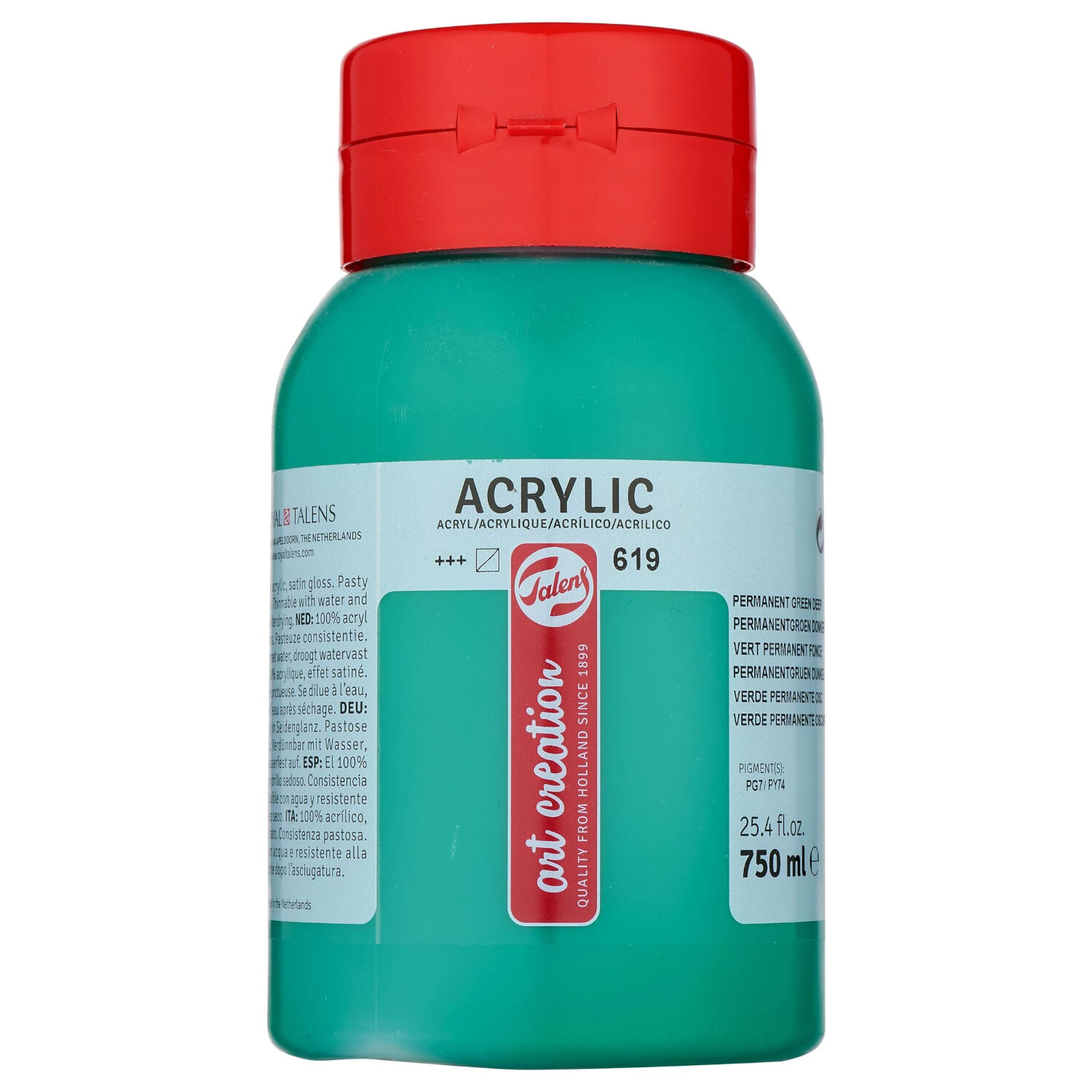 ArtCreation Acrylfarbe, 750 ml, Permanentgrn dunkel