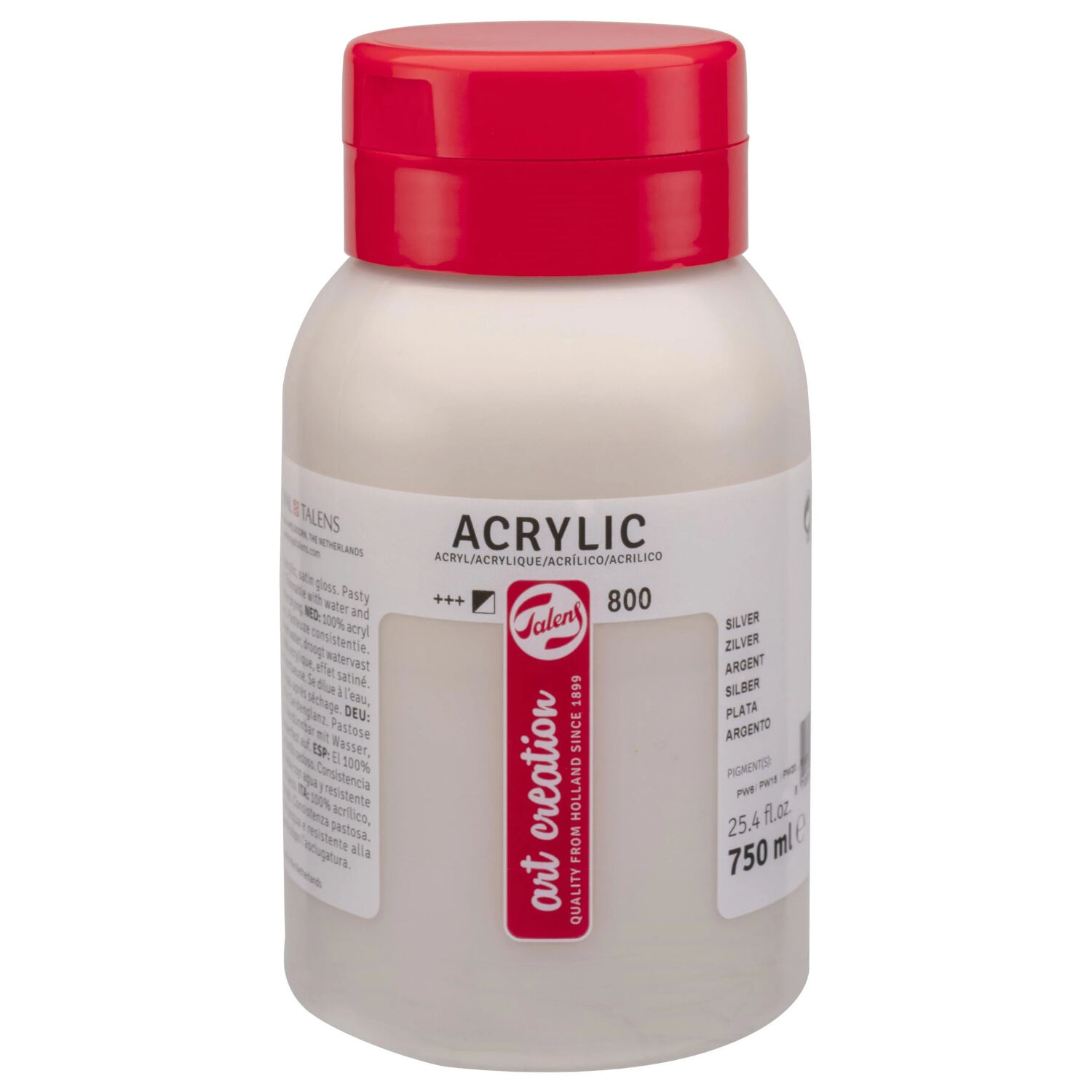 NEU ArtCreation Acrylfarbe, 750 ml, Silber