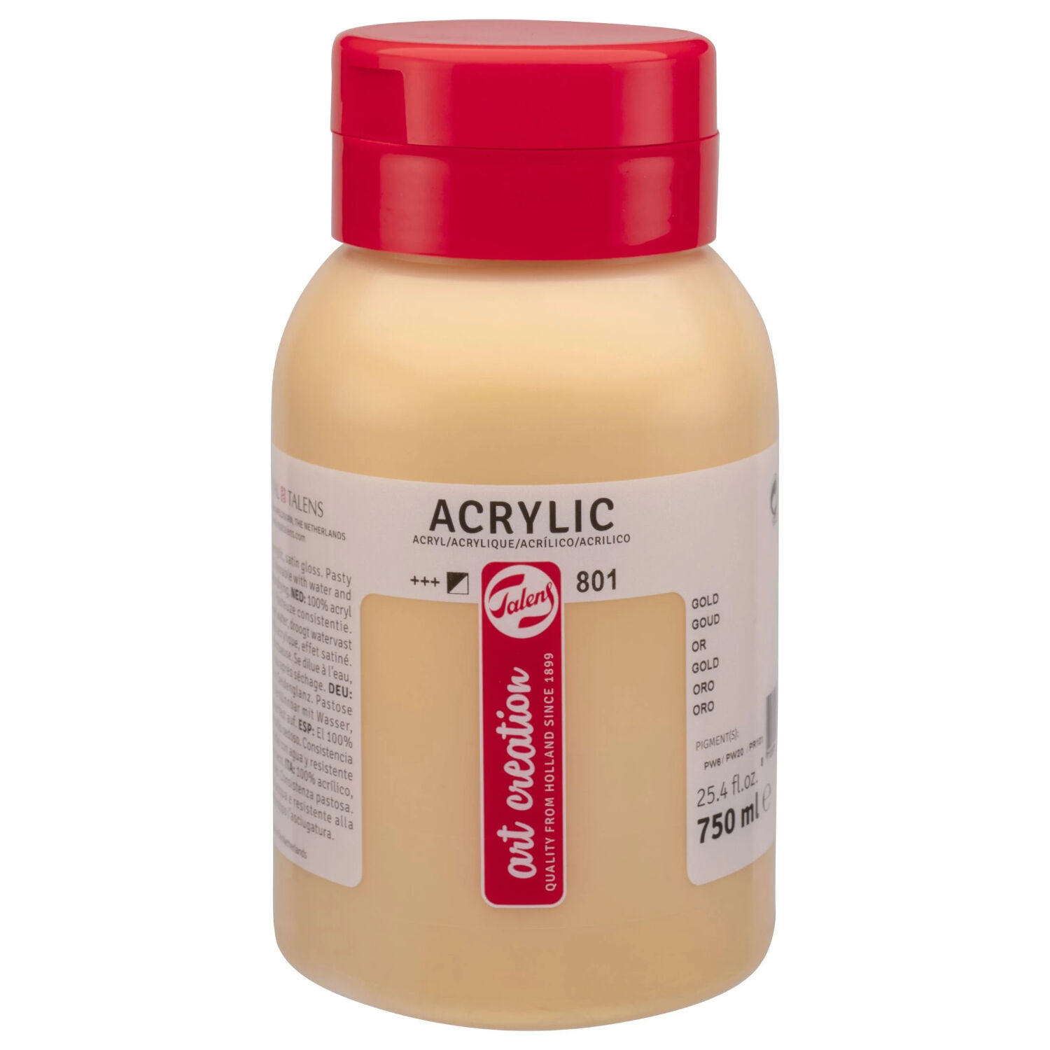 NEU ArtCreation Acrylfarbe, 750 ml, Gold