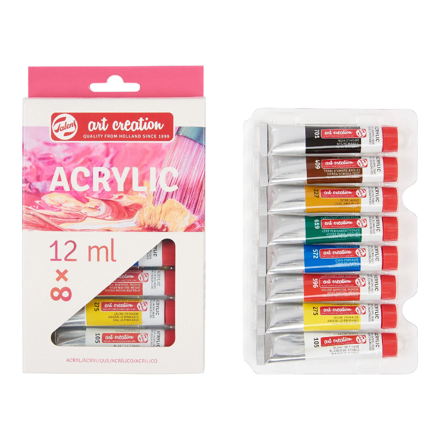 ArtCreation Expression Acrylfarbe Set 8x 12ml Bild 2