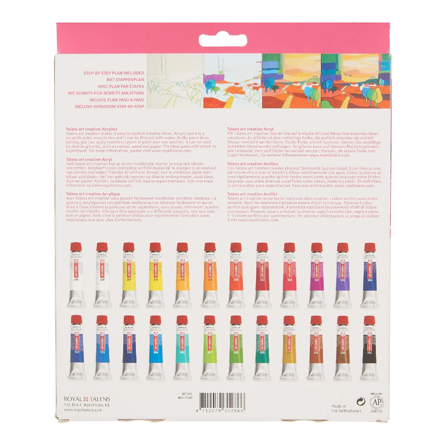 ArtCreation Expression Acrylfarbe Set 24x 12ml Bild 3