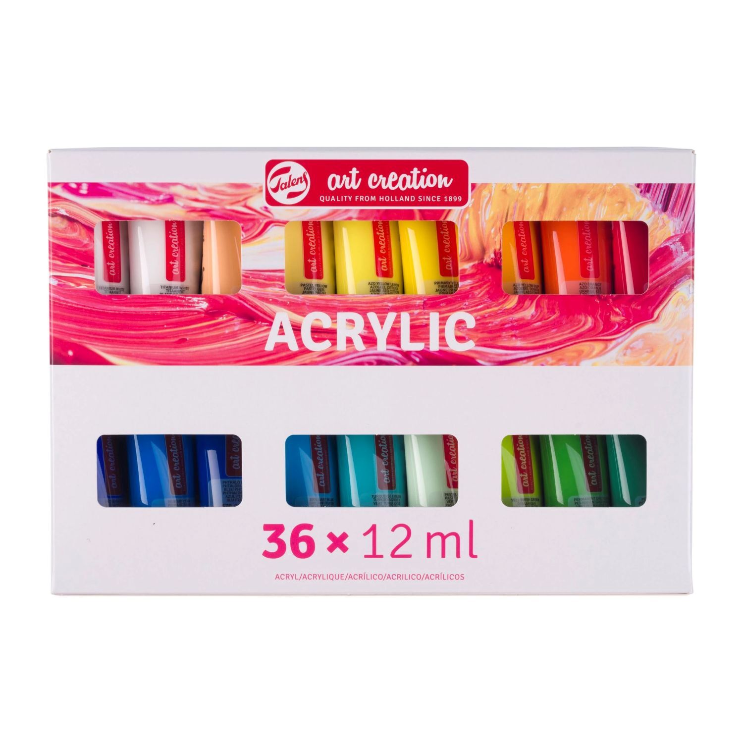 Art Creation Acrylfarben Set, 36 x 12 ml