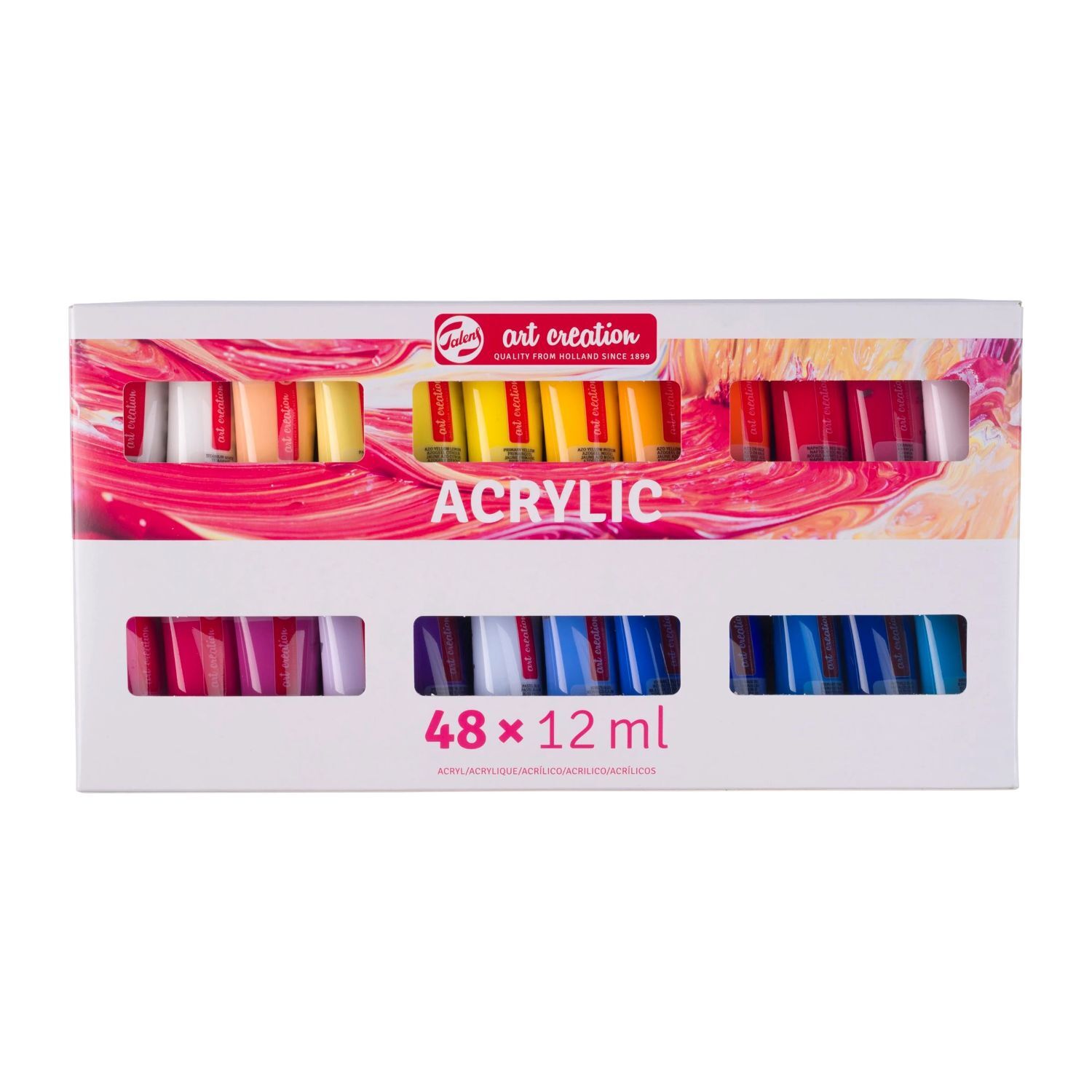 Art Creation Acrylfarben Set, 48 x 12 ml