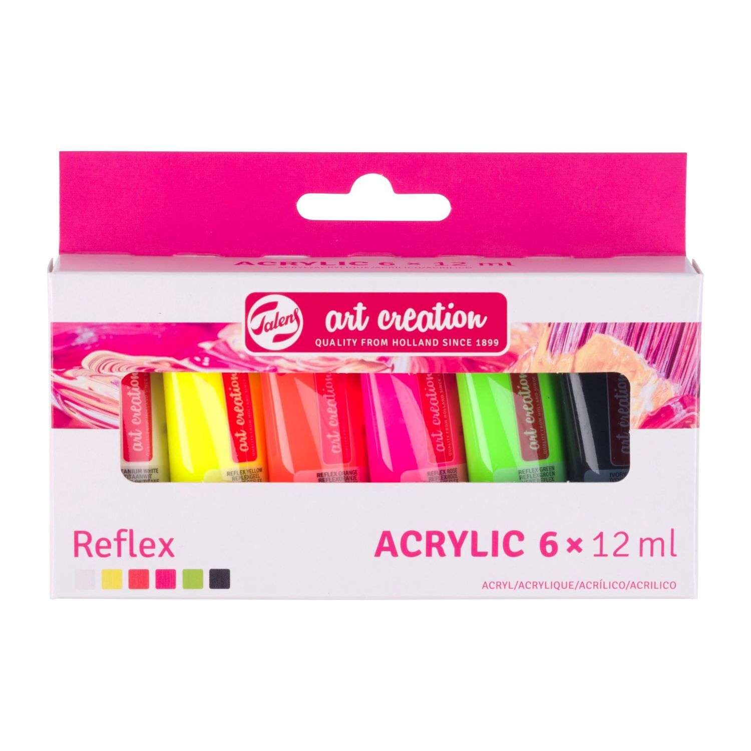 Art Creation Acrylfarben Set Reflex, 6 x 12 ml