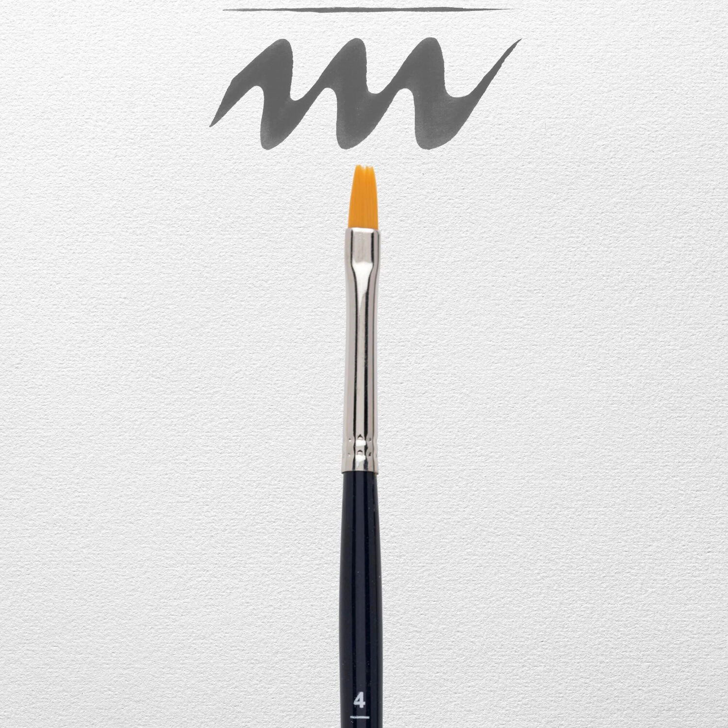 NEU Van Gogh Aquarellpinsel, Synthetik Gussow Flach, No. 4