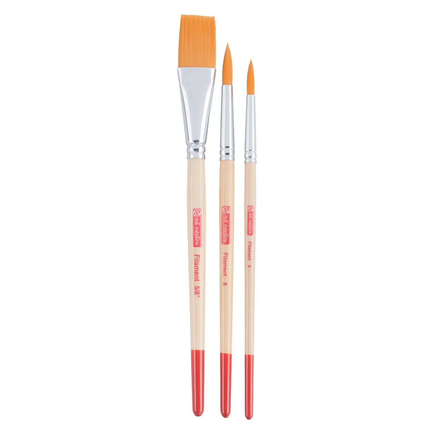 NEU ArtCreation Aquarell-Pinselset, Synthetik, 3 Pinsel sortiert