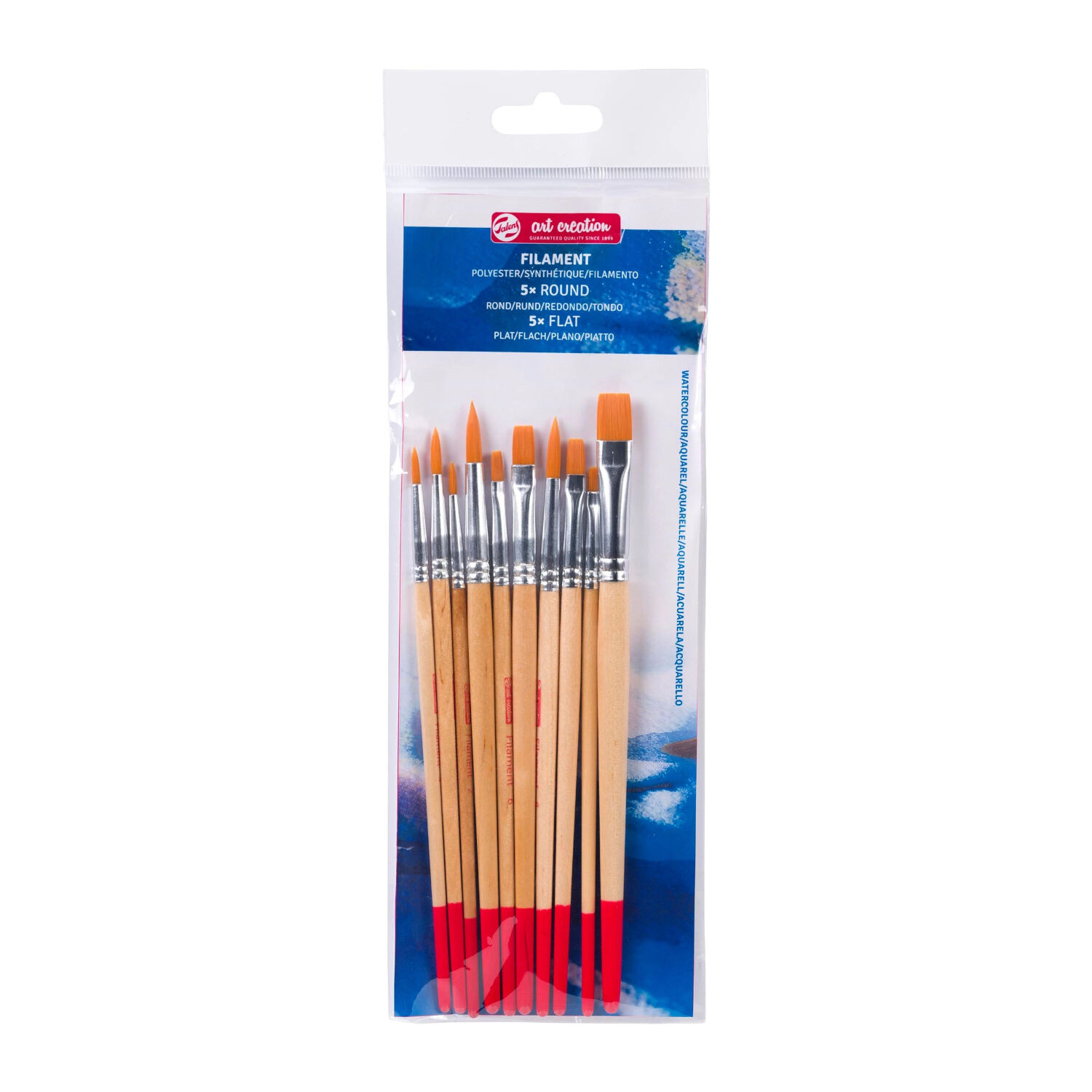 NEU ArtCreation Aquarellpinsel-Set, Synthetik, 10 Pinsel sortiert Bild 2