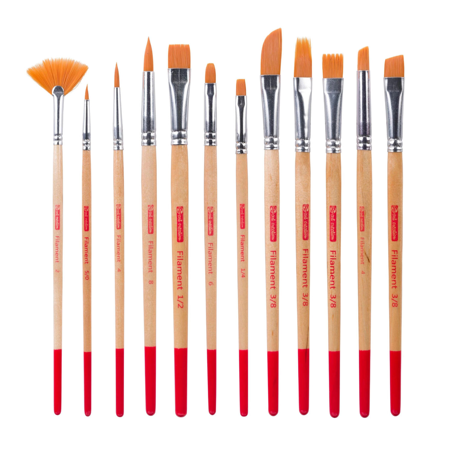 NEU ArtCreation Aquarellpinsel-Set, Synthetik, 12 Pinsel sortiert