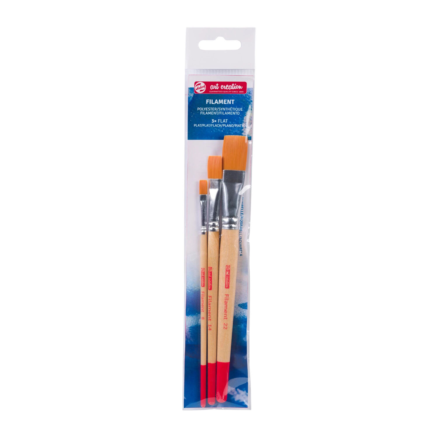 NEU ArtCreation Aquarellpinsel-Set, Synthetik Gussow Flach, 3 Pinsel sortiert Bild 2