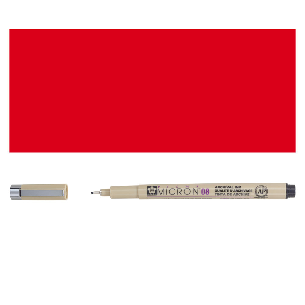 Pigma Micron, 0,5 mm, Rot