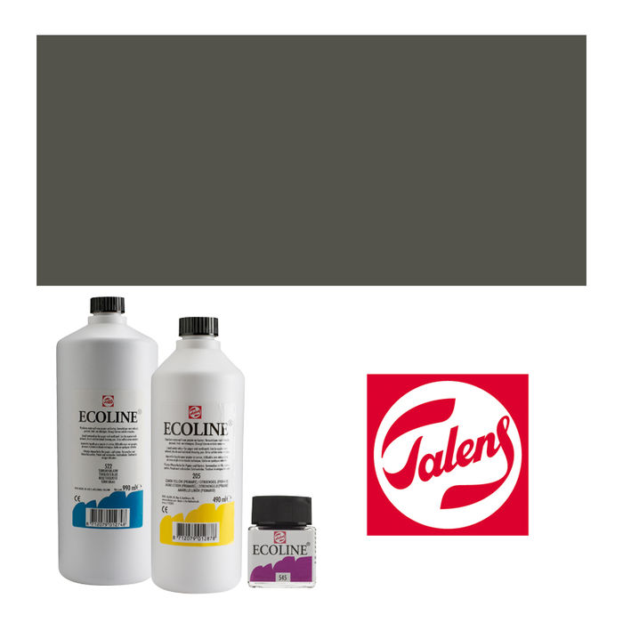 SALE Talens Ecoline, 490 ml Flasche, Kaltgrau