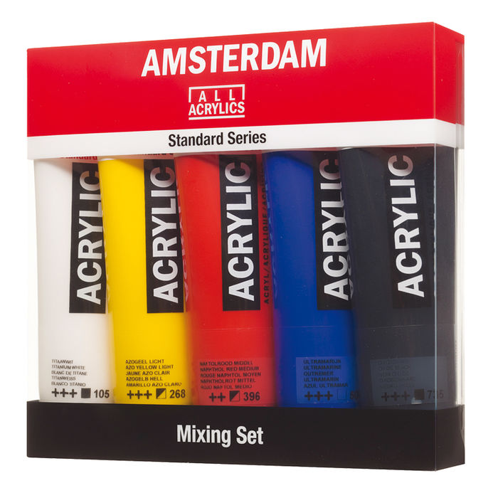 Amsterdam Acrylic Mix-Set, 5 x 120 ml