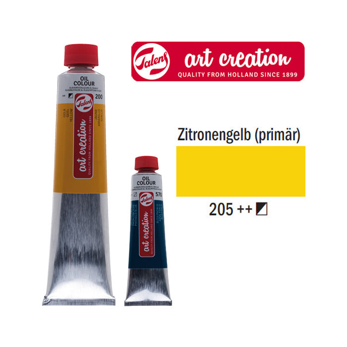 ArtCreation Ölfarbe 200ml Zitronengelb