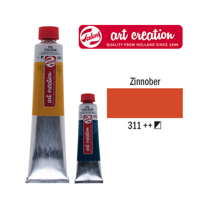 ArtCreation Ölfarbe 200ml Zinnober
