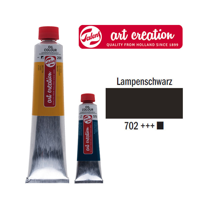ArtCreation Ölfarbe 200ml Lampenschwarz