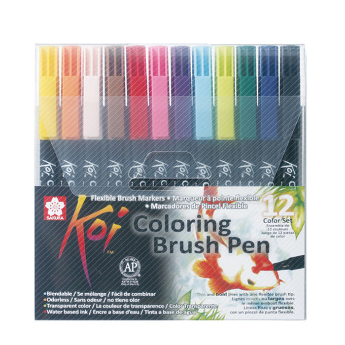 Koi Coloring Brush Pen, 12er Set
