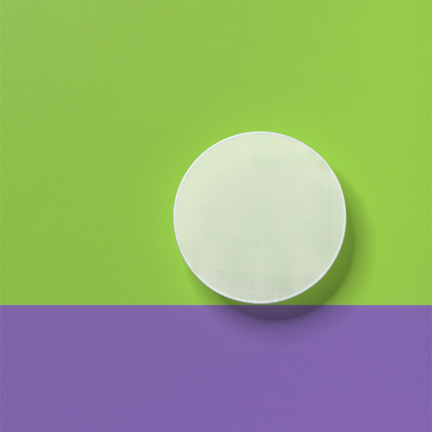 Fensterbild, wei�, Pong� 08, 20 cm Rund Bild 2