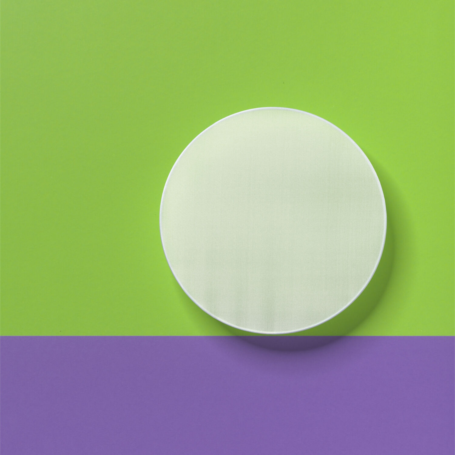 Fensterbild, wei�, Pong� 08, 25 cm Rund Bild 2