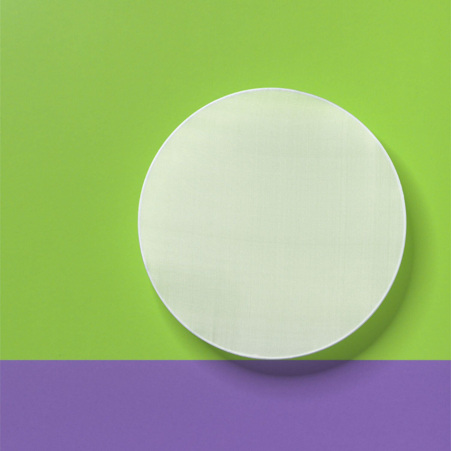 Fensterbild, wei�, Pong� 08, 30 cm Rund Bild 2