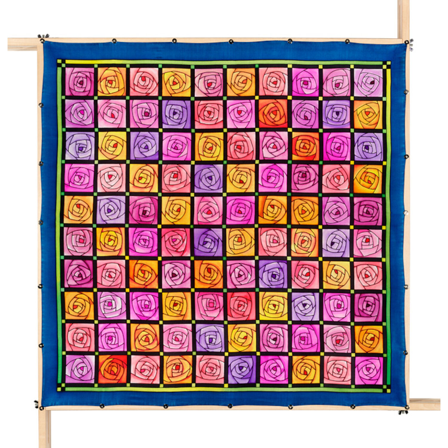 Gutta-Tuch 90x90, Pong� 08, Motiv Rose Patch