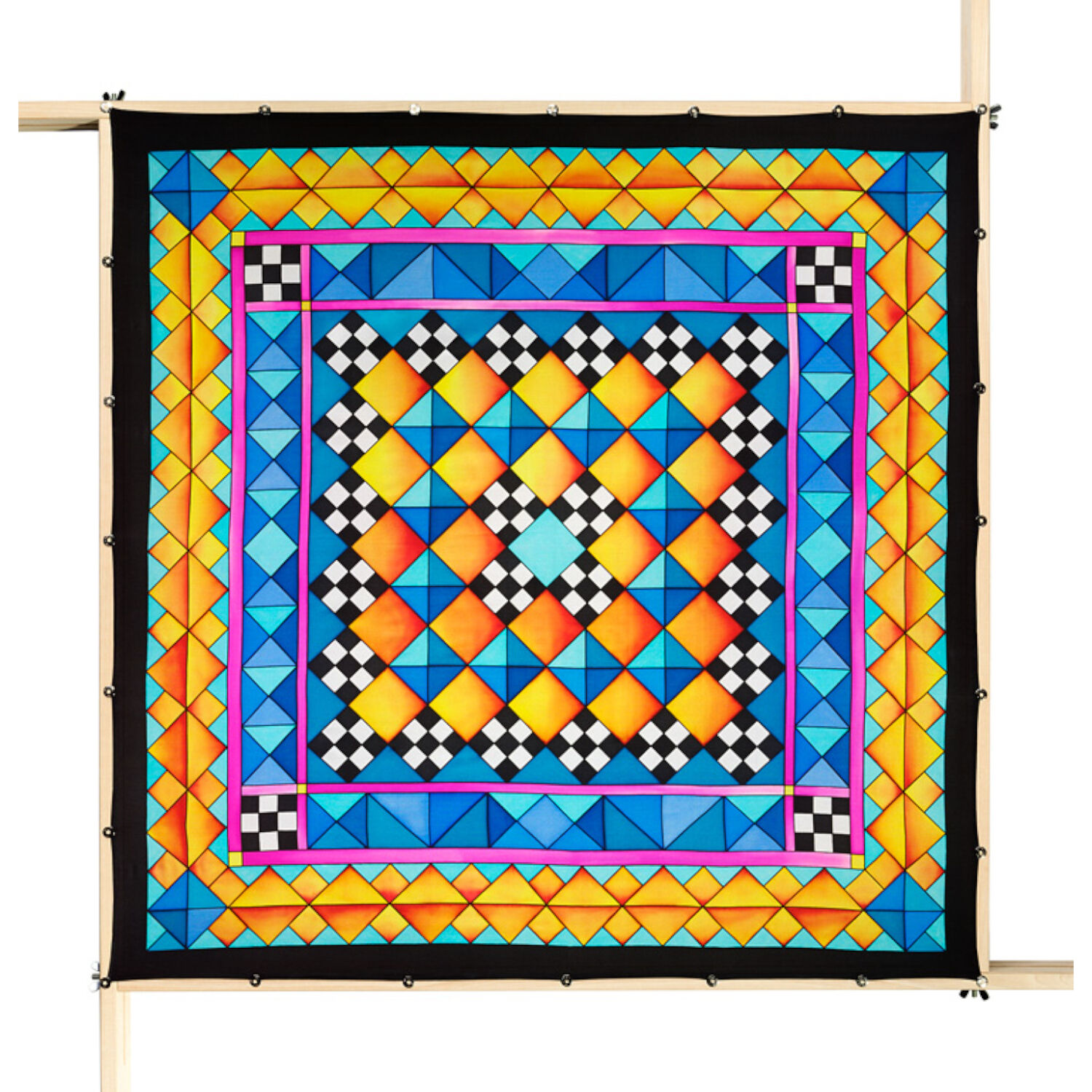 Gutta-Tuch 90x90, Pong� 08, Motiv Mosaique