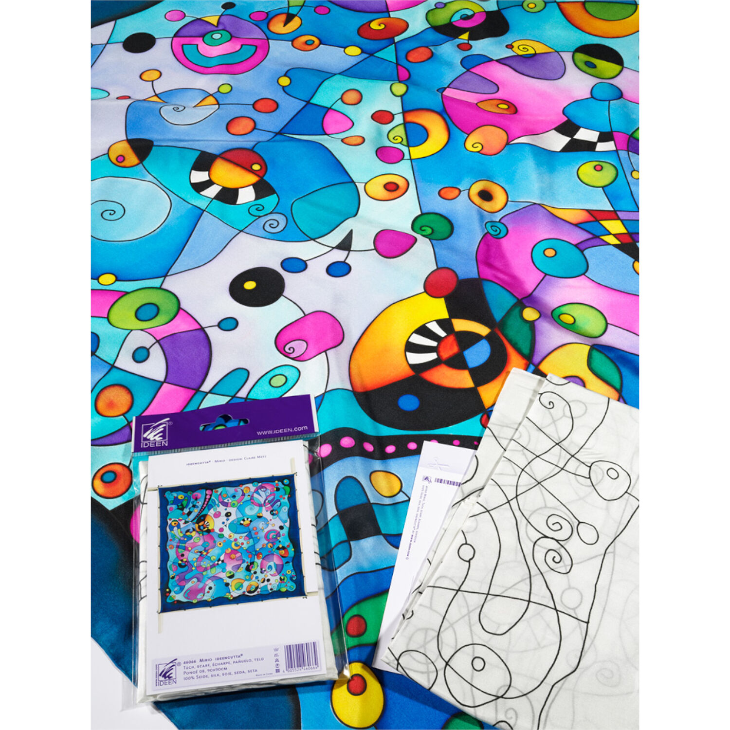 Gutta-Tuch 90x90, Pong� 08, Motiv Mirio Bild 2