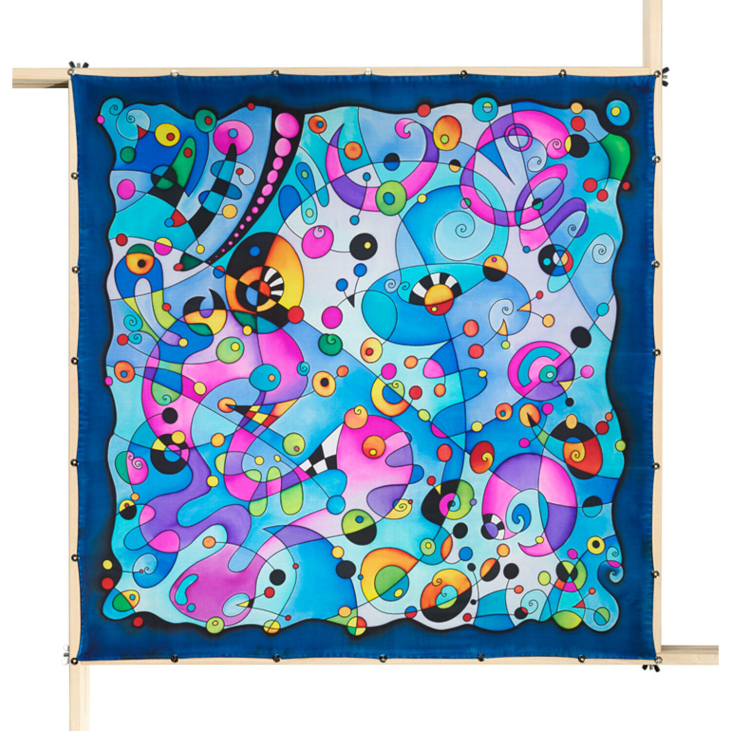 Gutta-Tuch 90x90, Pong� 08, Motiv Mirio