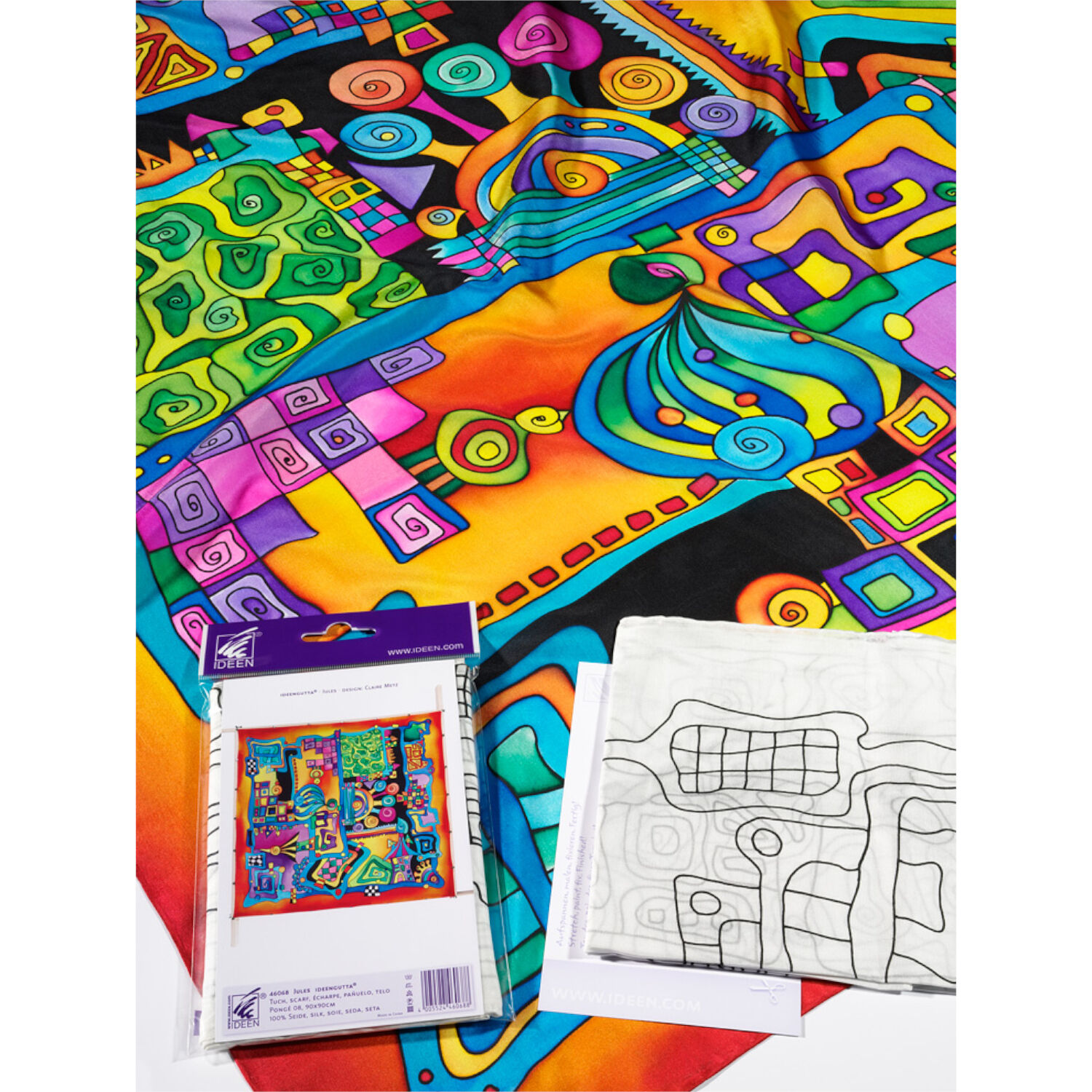 Gutta-Tuch 90x90, Pong� 08, Motiv Jules Bild 2