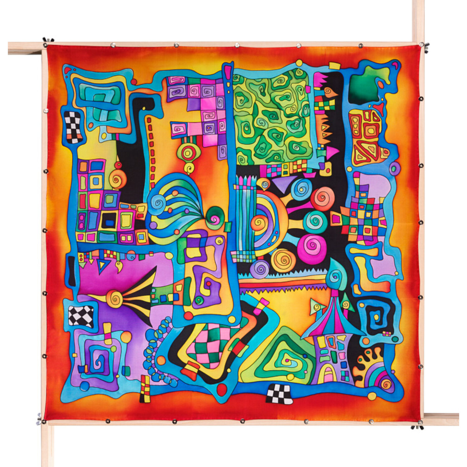 Gutta-Tuch 90x90, Pong� 08, Motiv Jules