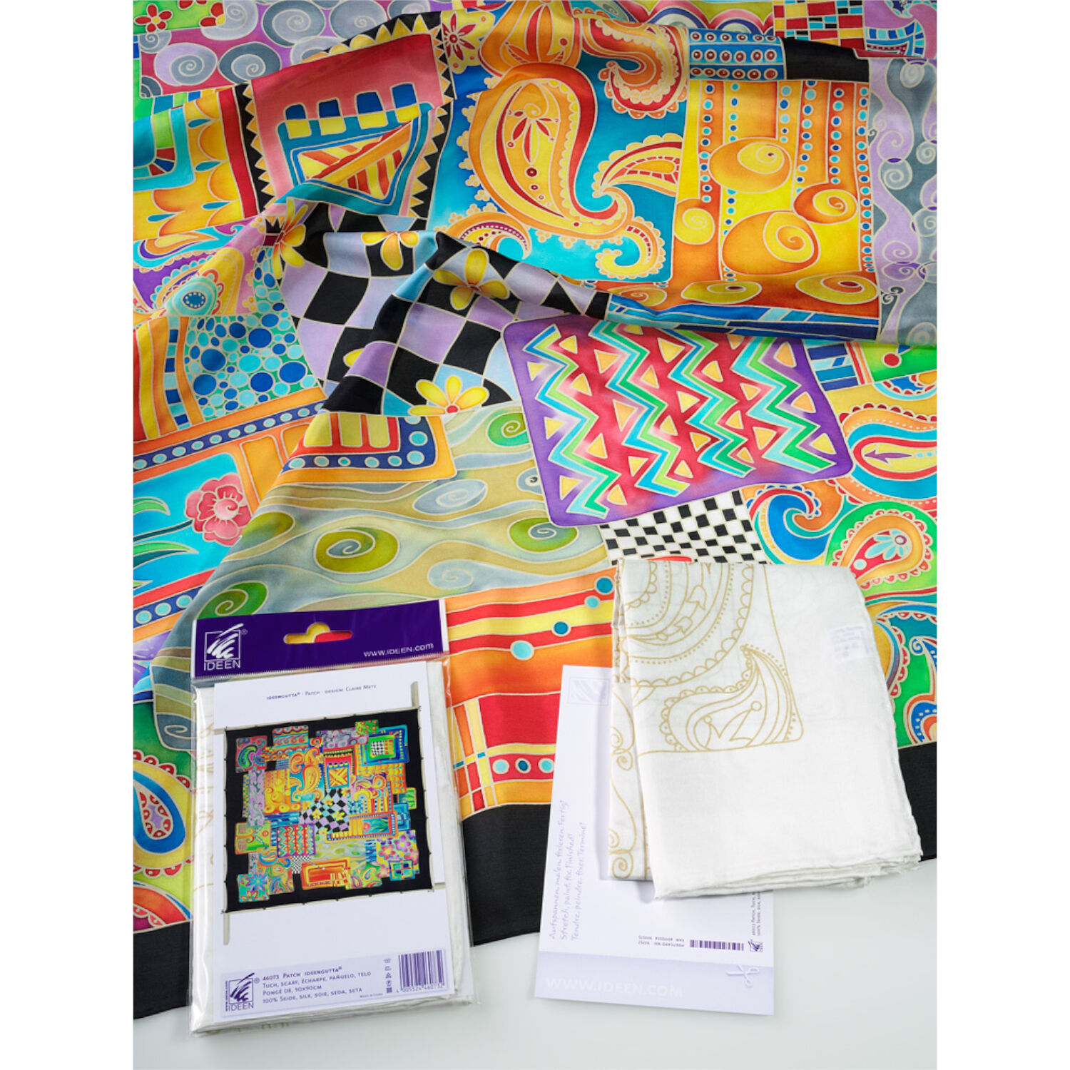 Gutta-Tuch 90x90, Pong� 08, Motiv Patch Bild 2