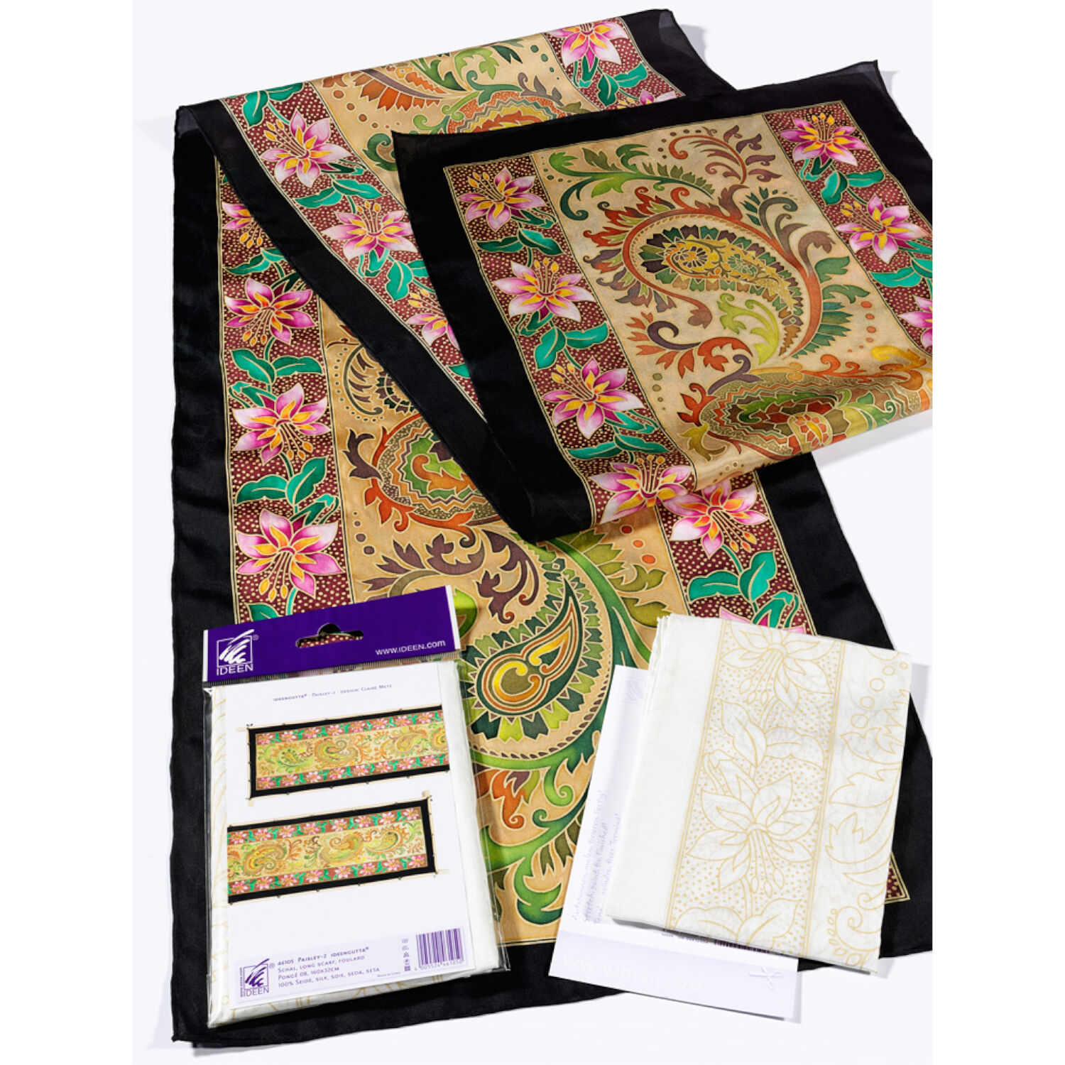 Gutta-Schal 160x32, Pong� 08, Motiv Paisley 2 Bild 2