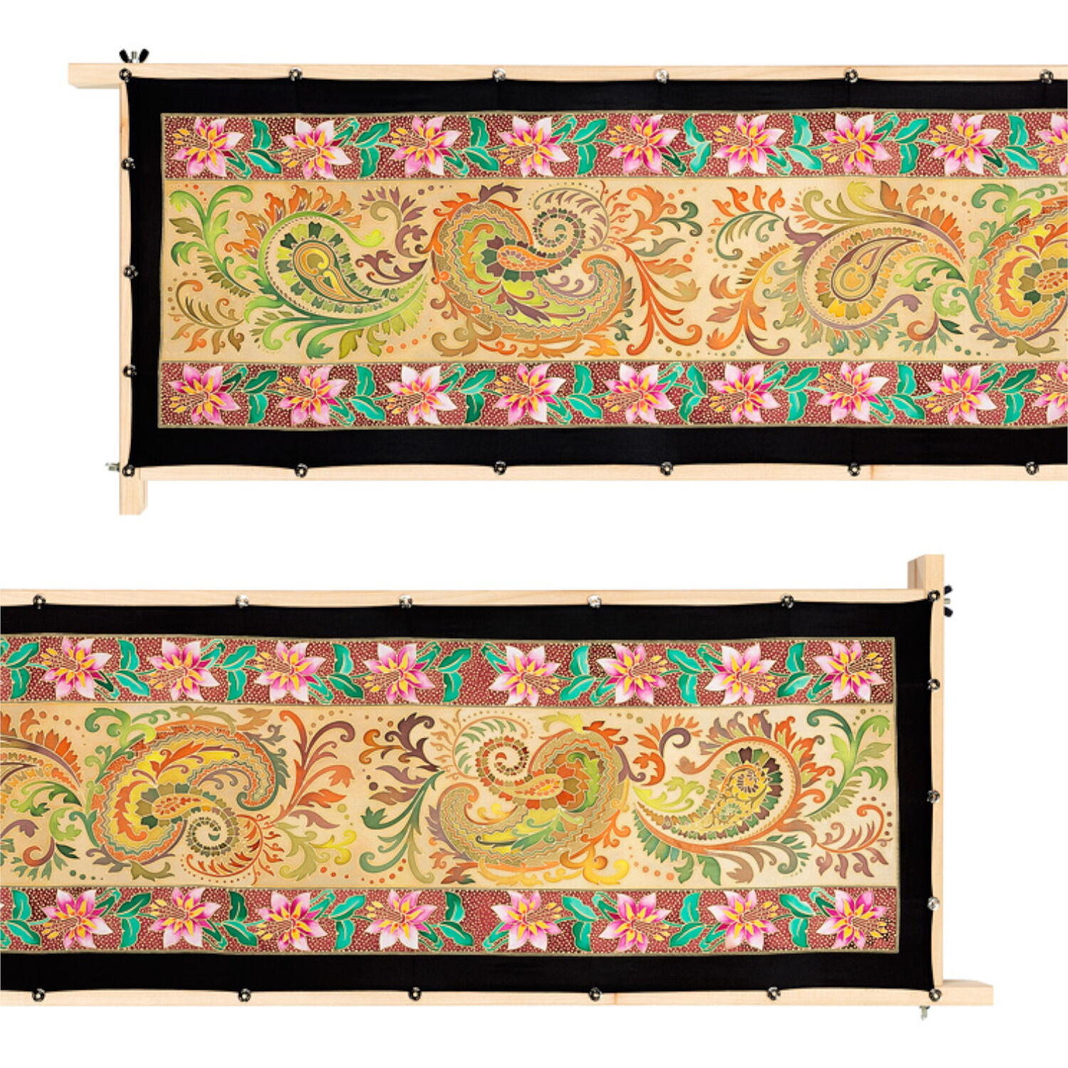 Gutta-Schal 160x32, Pong� 08, Motiv Paisley 2