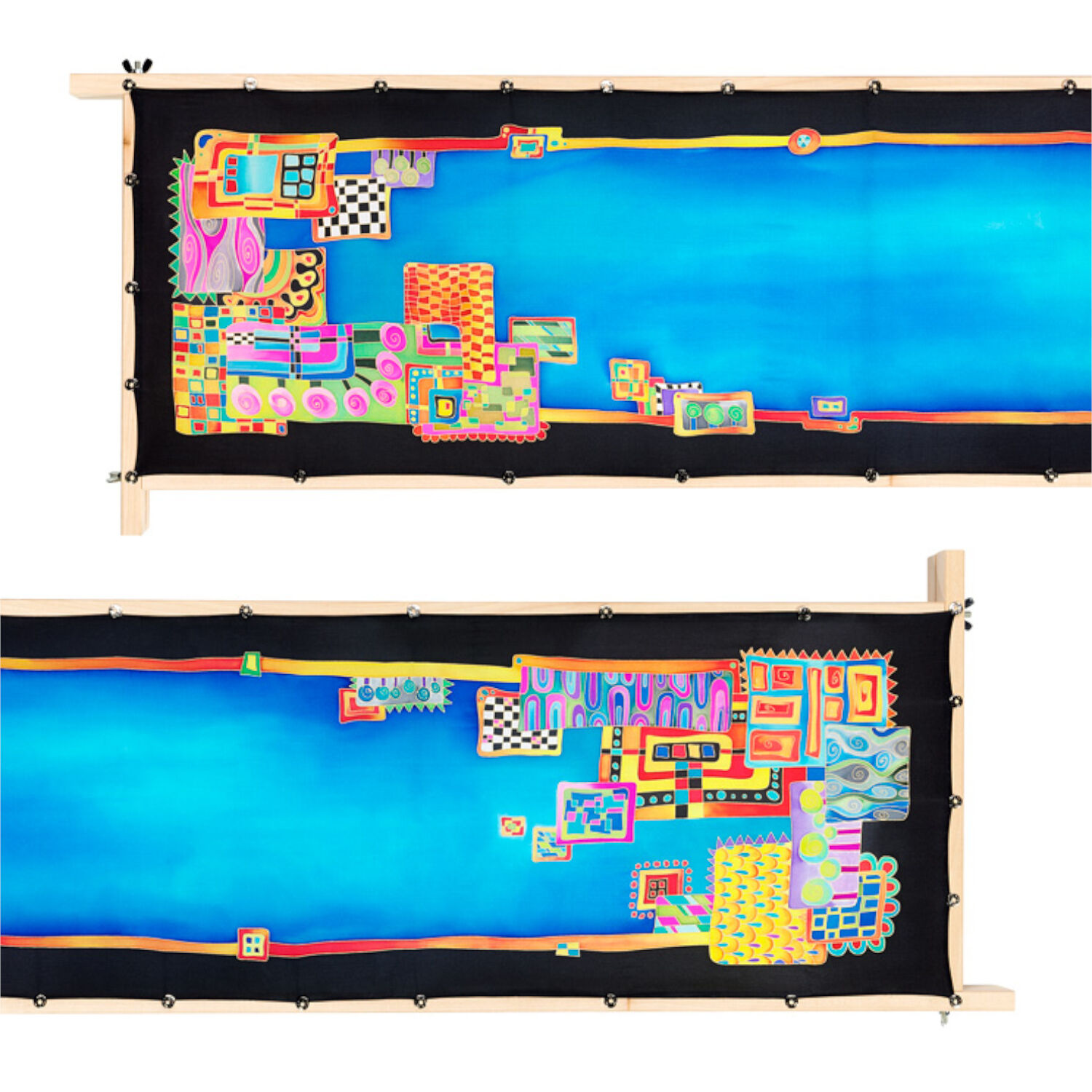 Gutta-Schal 160x32, Pong� 08, Motiv Phoenix