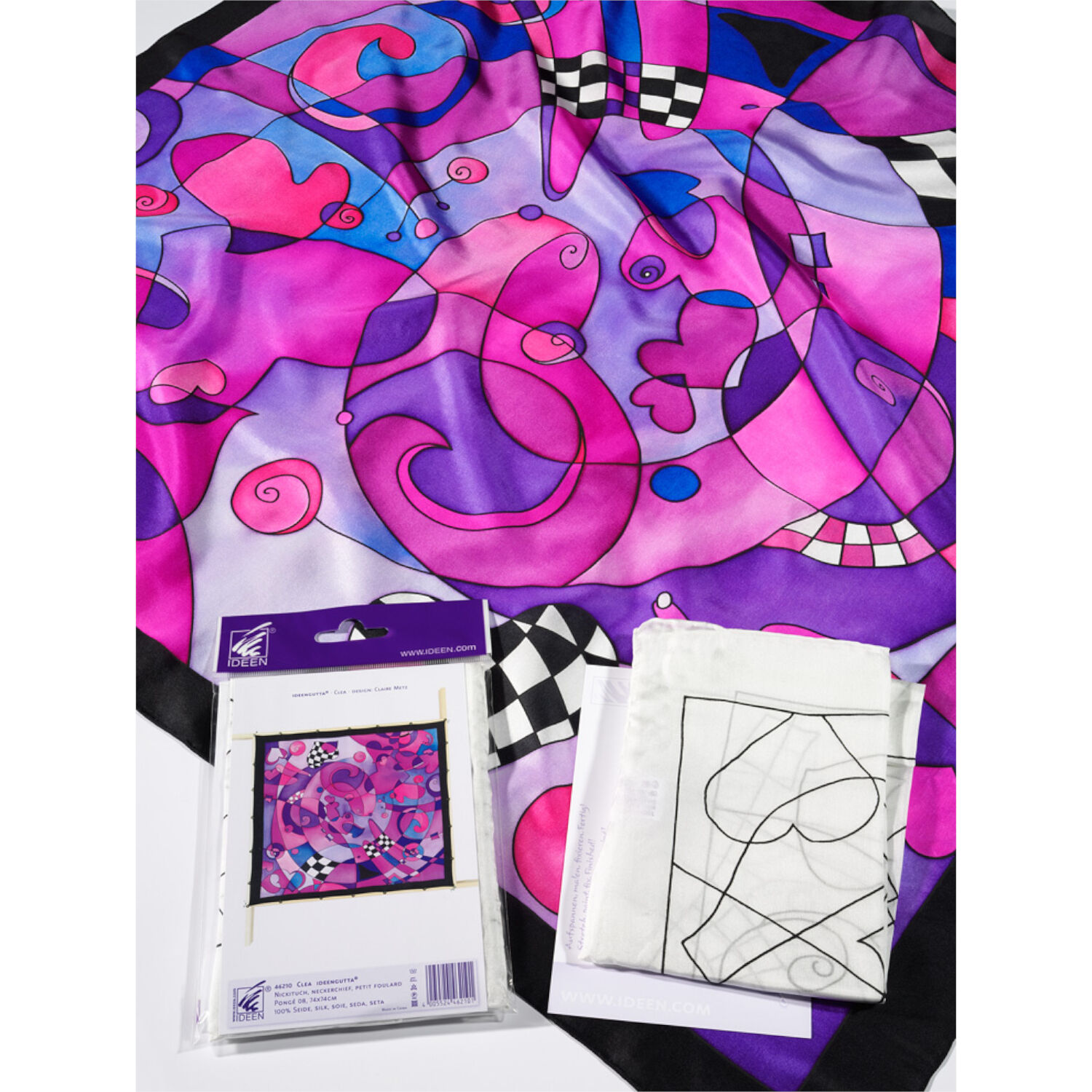 Gutta-Tuch 74x74, Pong� 08, Motiv Clea Bild 2