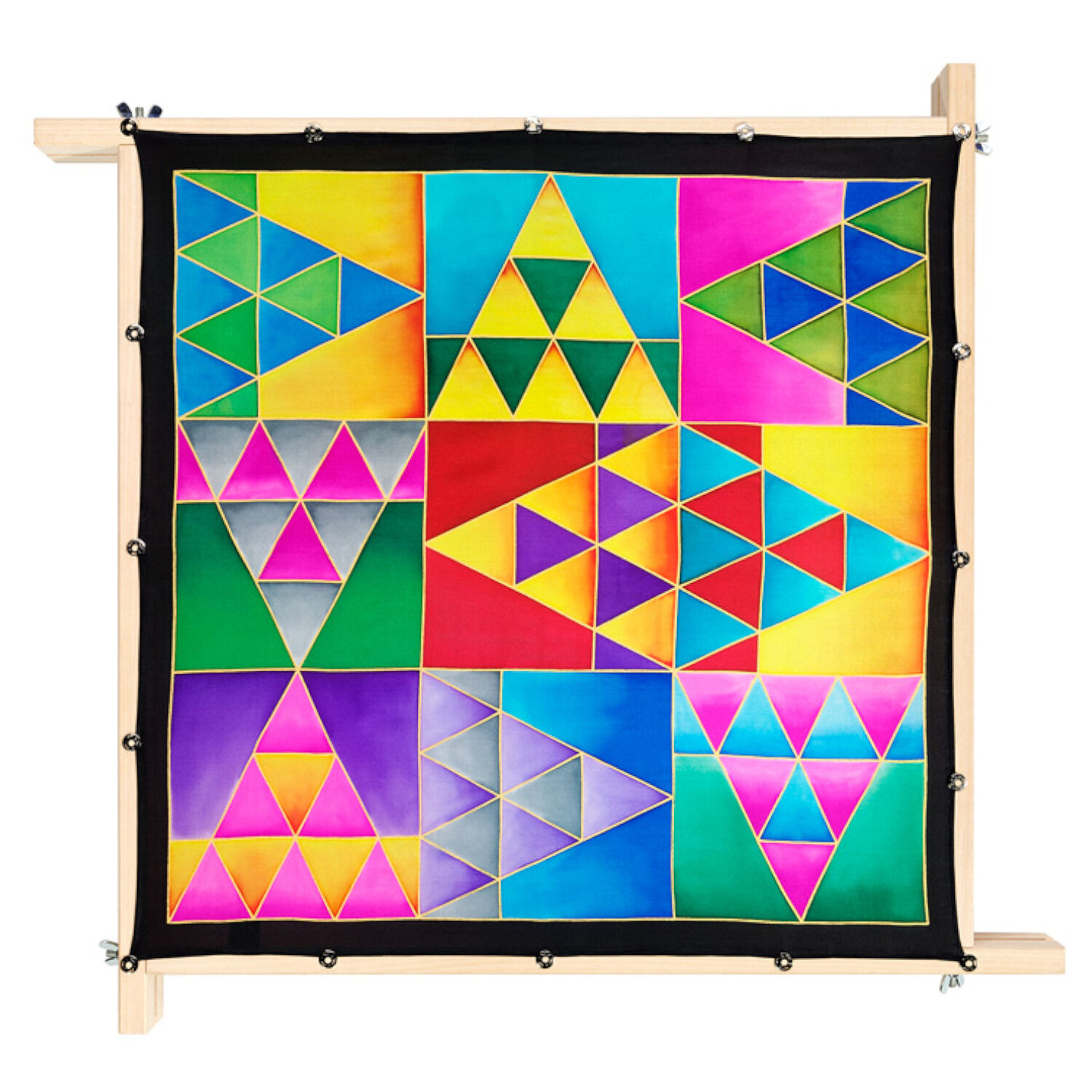 Gutta-Tuch 55x55, Pong� 08, Motiv Triangles
