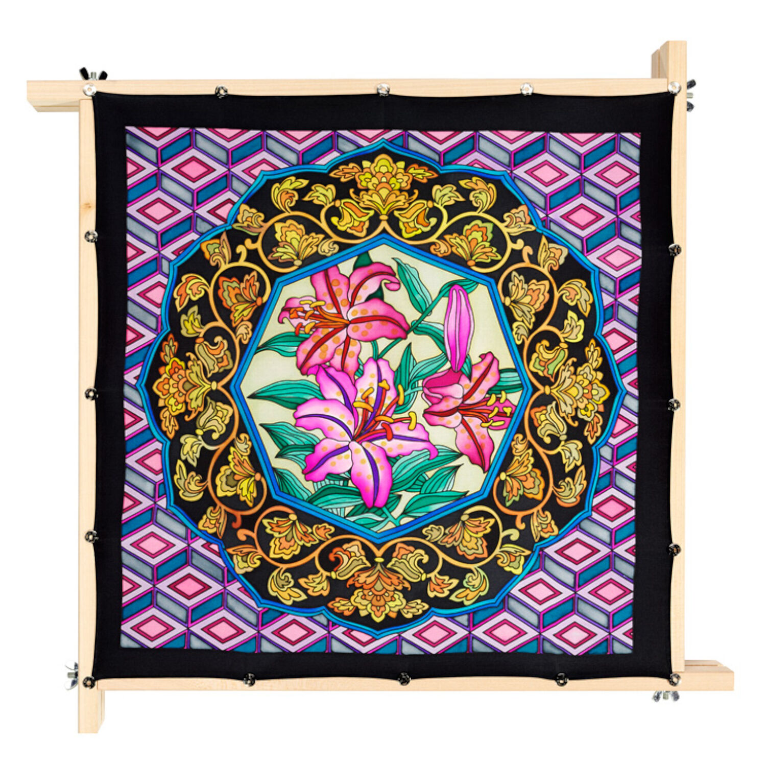 Gutta-Tuch 55x55, Pong� 08, Motiv Chine