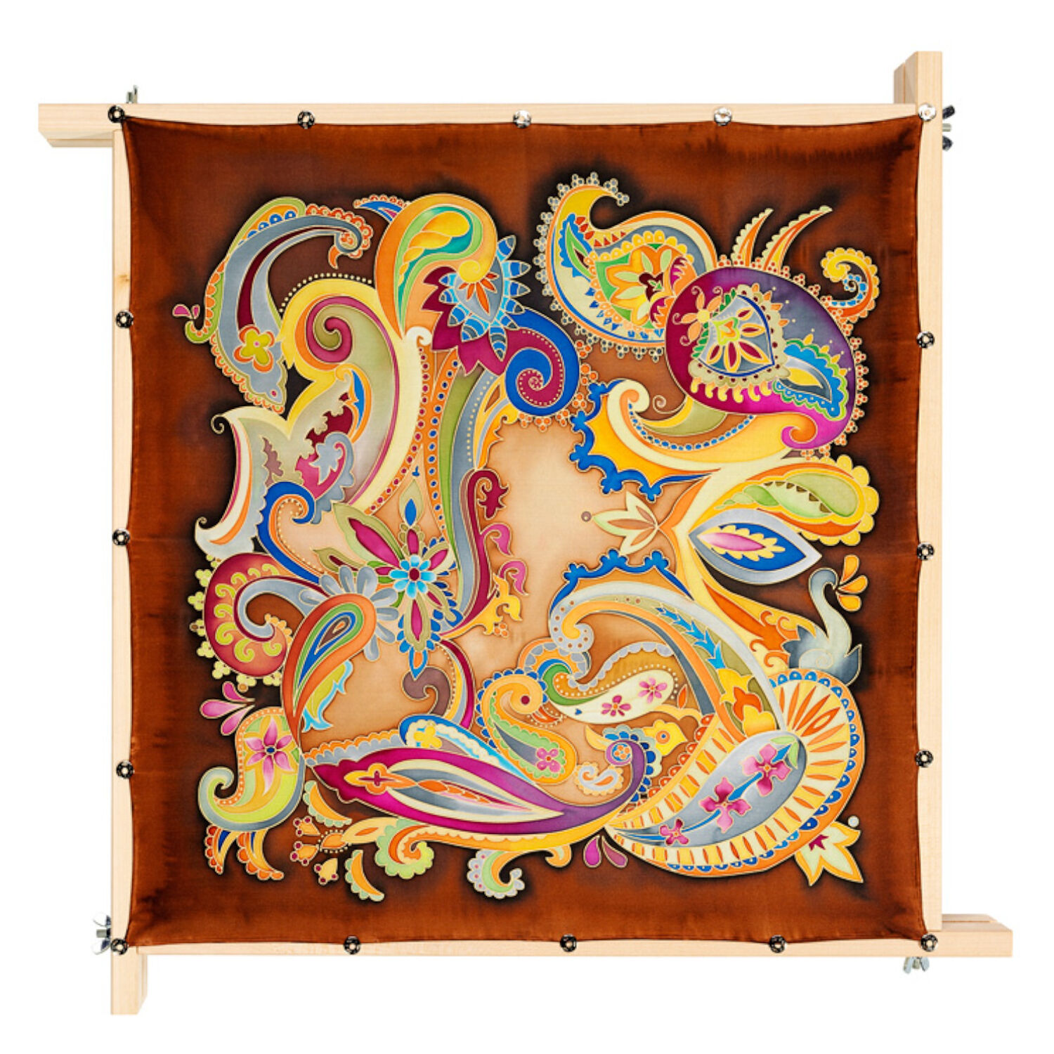 Gutta-Tuch 55x55, Pong� 08, Motiv Paisley