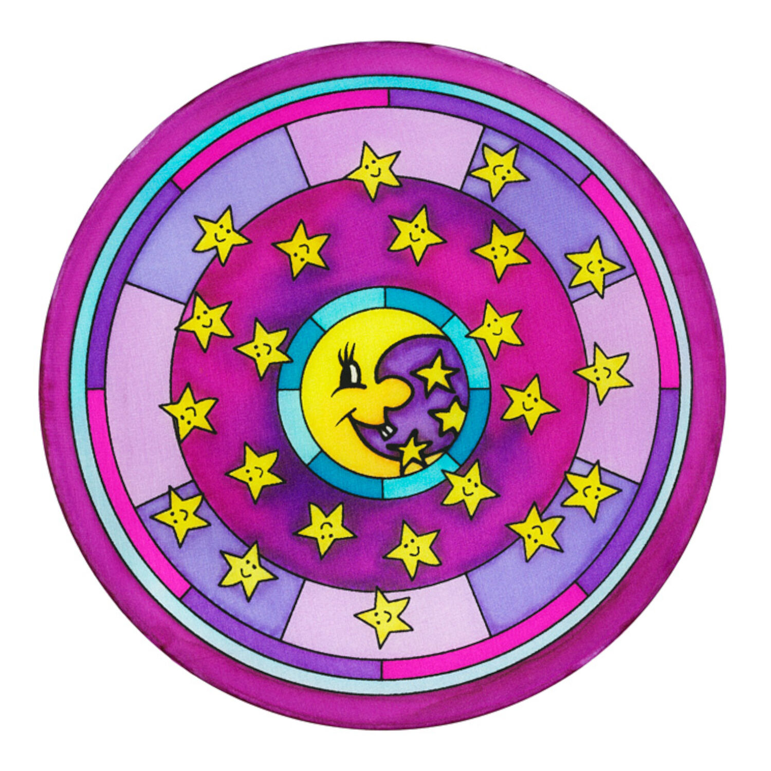 Gutta-Seiden-Fensterbild 20cm, Pong� 08, Lullaby Bild 3