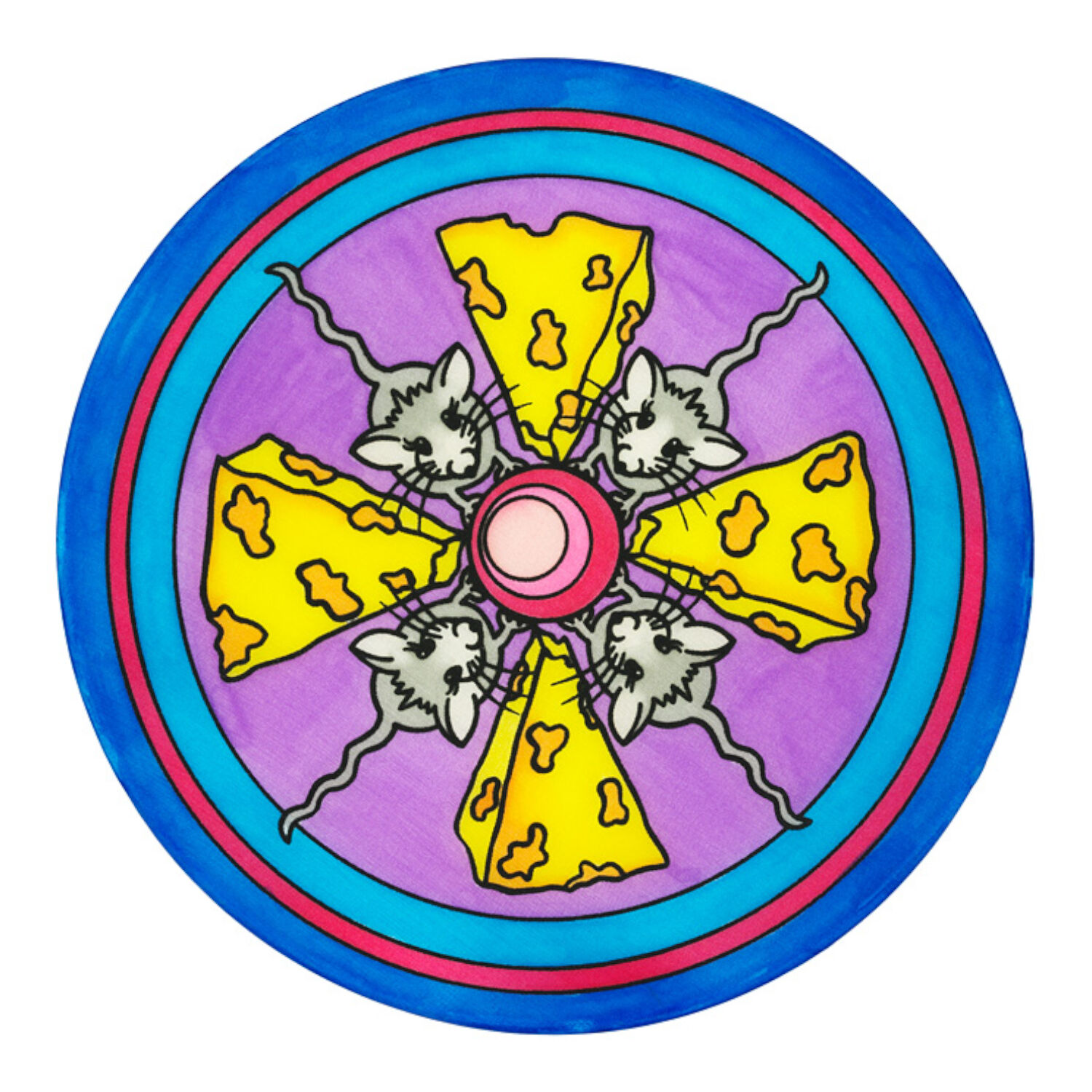 Gutta-Fensterbild 20cm Pong� 08 Mice'n cheese Bild 3